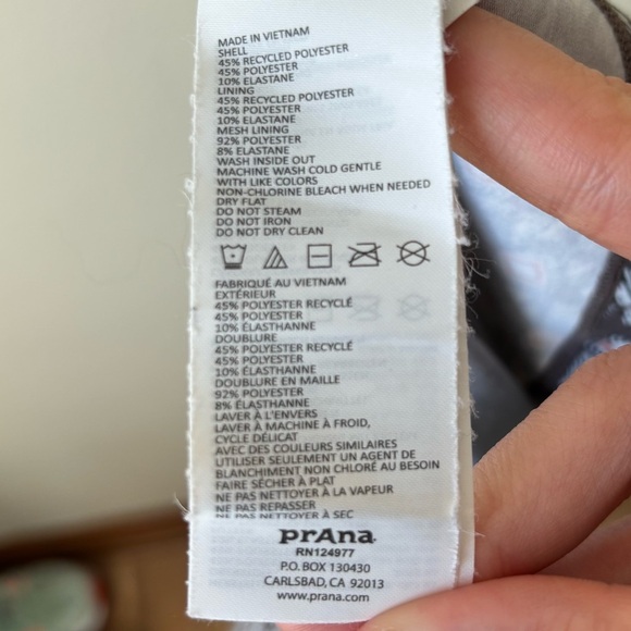 Prana The Cali Racerback Tank Dress Moonrock Botanica Women’s Sz Small Athletic - Picture 10 of 10